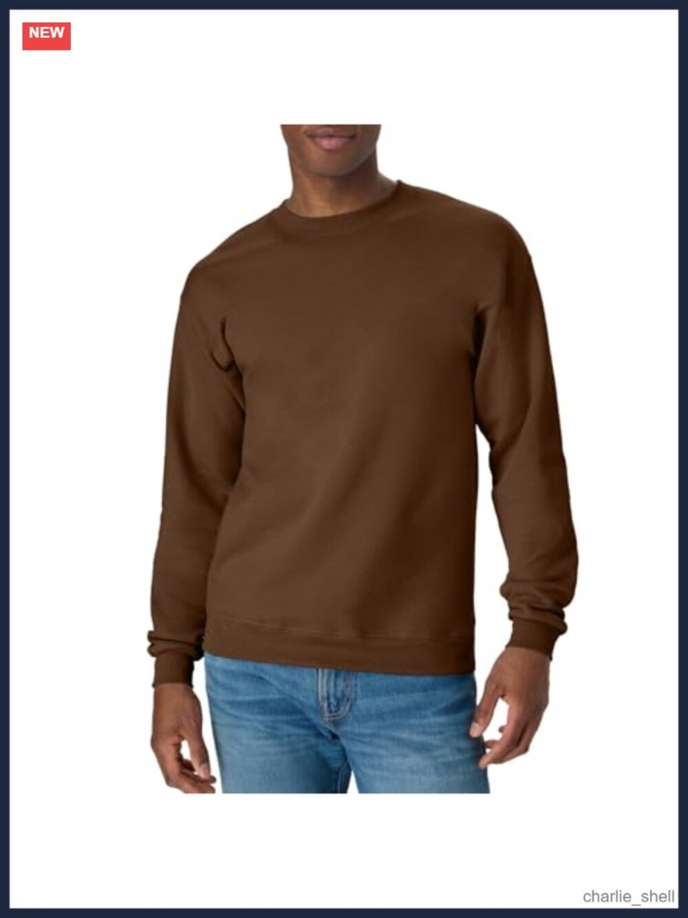 Unisex Crewneck Sweatshirt Cotton Blend Fleece Pullover Oversized Fit